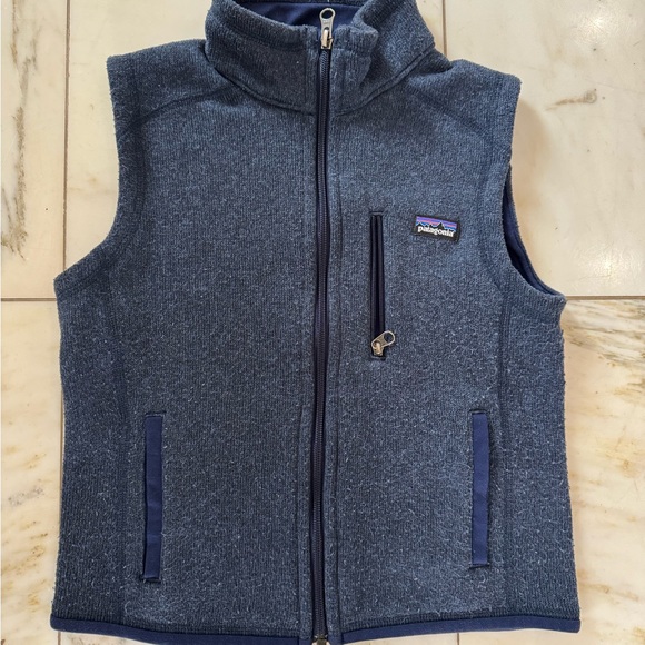 Patagonia Blue Fleece Vest - Picture 1 of 3